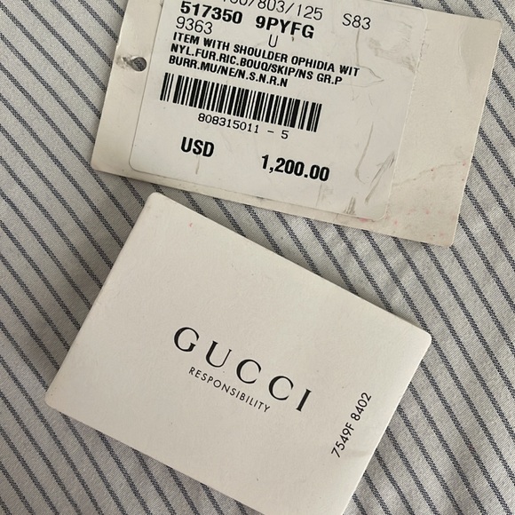 Gucci Limited Edition Mini Ophidia Floral Canvas Cross Body Bag - Picture 9 of 12